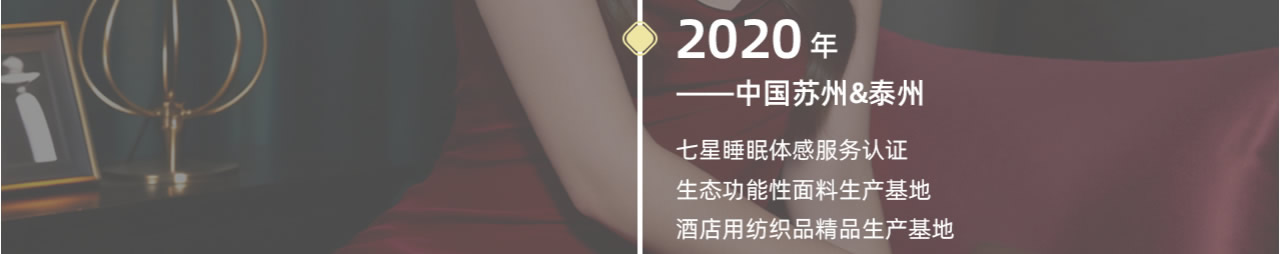 2020年生态功能性面料生产基地，酒店用纺织品精品生产基地